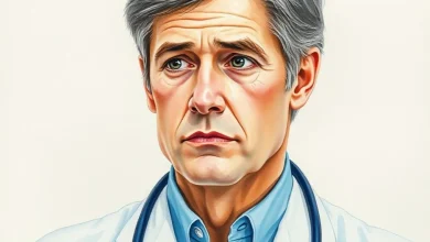 Doktorların hayat kurtarmanın manevi yüküyle baş etme yollarını ve stratejilerini gösteren resim.