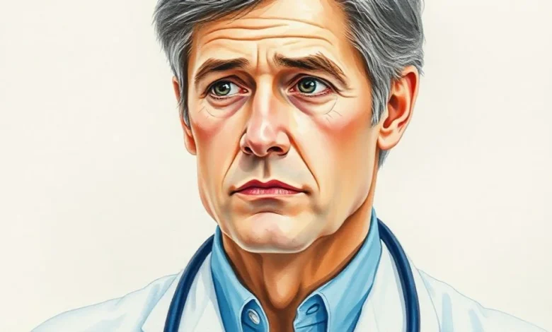 Doktorların hayat kurtarmanın manevi yüküyle baş etme yollarını ve stratejilerini gösteren resim.